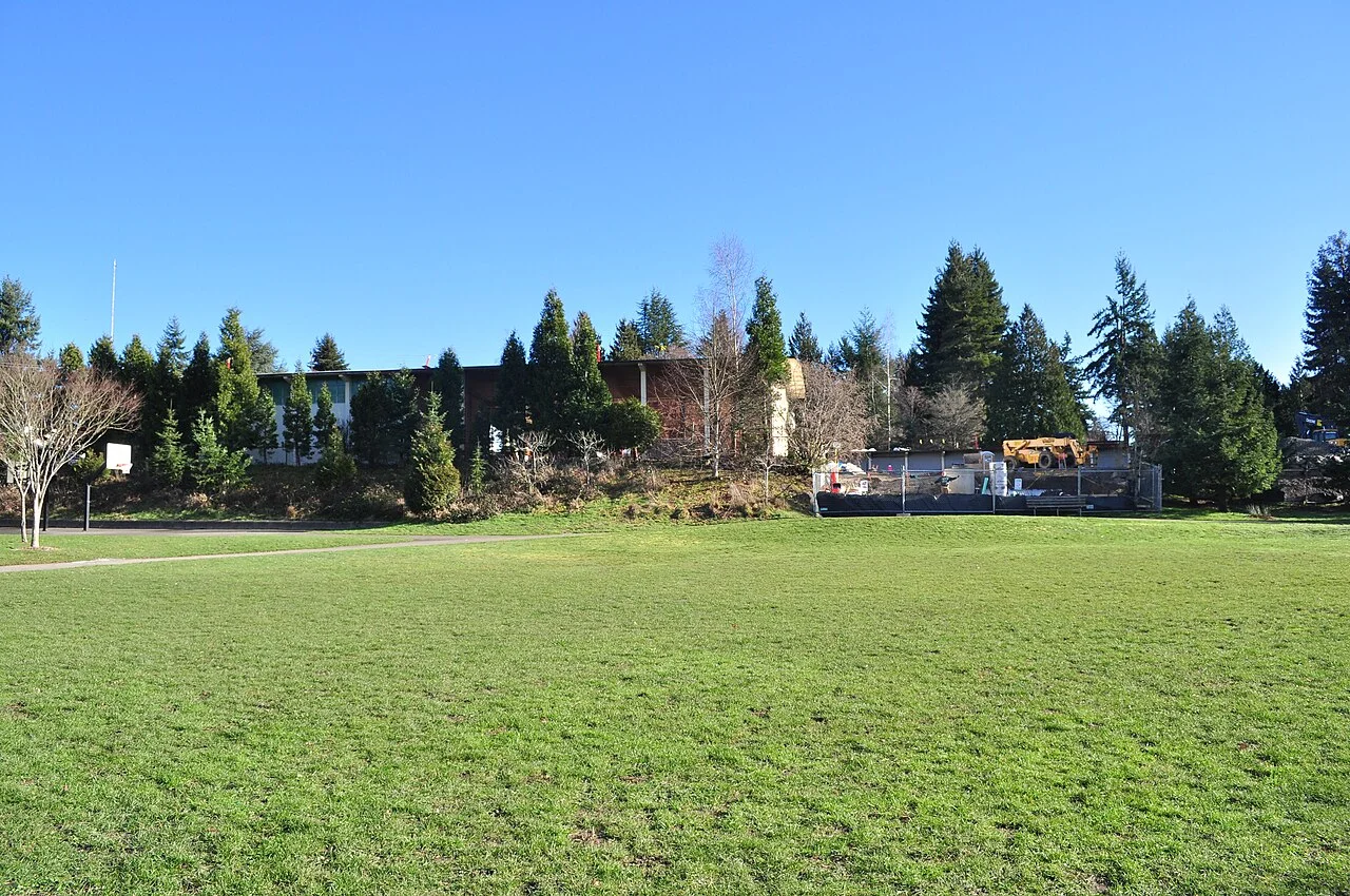 Cedar Park School during renovation, 2015