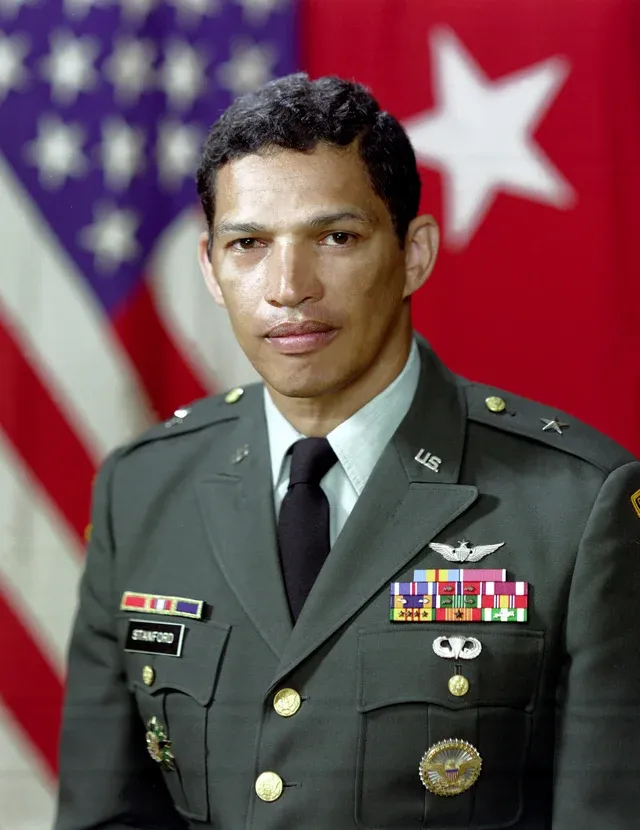 John Stanford in his 1984 U.S. Army portrait